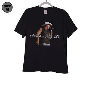 Chris Cagle: Chicks Dig It! USED Shirt (FADING, M, Y2K, 2004, Country)